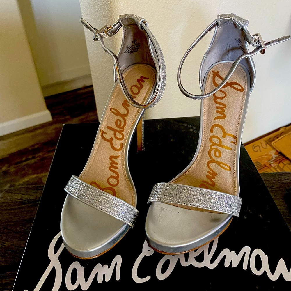 Sam Edelman Silver heels size 6.5